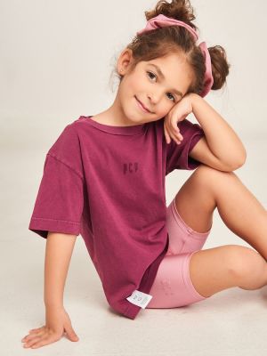 Παιδικό T-shirt Tie-Dye aubergine PCP 