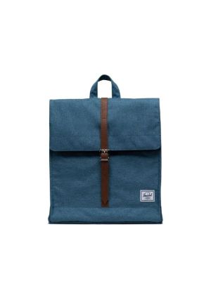 City mid-volume copen blue crosshatch backpack HERSCHEL SUPPLY CO