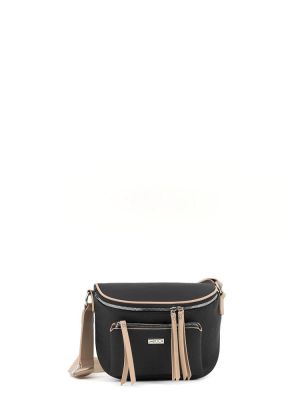 Τσάντα μέσης μαύρη DOCA 19532