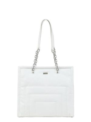 Τσάντα ώμου άσπρη DOCA 20516