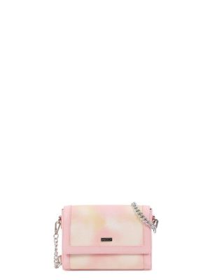 Τσάντα χιαστί ροζ DOCA 20651