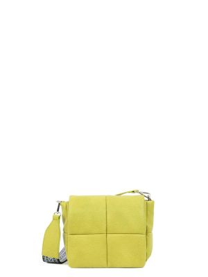 Τσάντα χιαστί κίτρινη DOCA 20666