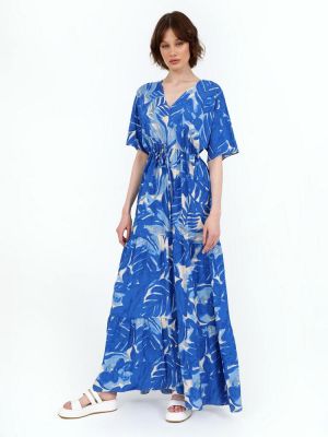 Φόρεμα μπλε DOCA 40408
