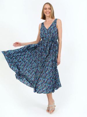 Φόρεμα μπλε DOCA 40420