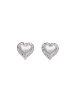 Allegra silver pink clips silver plated KALEIDO
