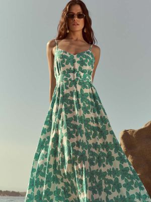 Annabeth green maxi dress IRAIDA