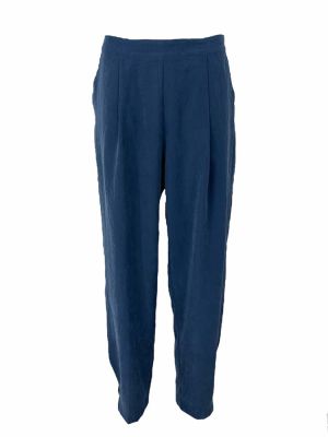 Cupro pants blue SS24.W27.06.01 CKONTOVA