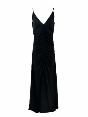 Dress with ruffles black SS24.W58.00.0 CKONTOVA