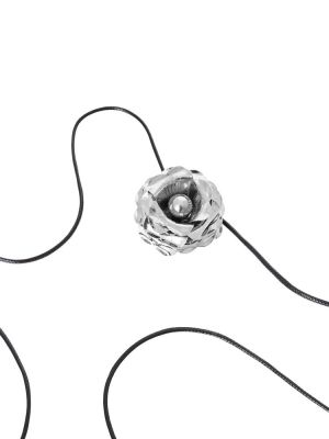 Fleur de lis silver necklace silver plated KALEIDO