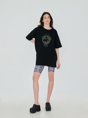Graphic embroidery palm babes t-shirt PCP CLOTHING