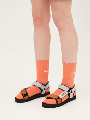 Socks burned orange HARD CLOTHING