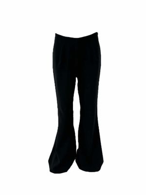 High waist bell pants black FW23.W17.00.01 CKONTOVA