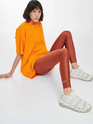 Jacqueline shiny leggings cinnamon PCP CLOTHING