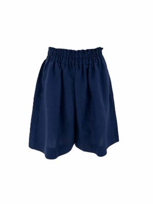 Linen shorts blue SS24.W11.06.00 CKONTOVA