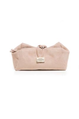 Τσάντα lunchbag large suede ροζ ELENA ATHANASIOU