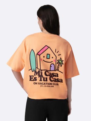 Mi casa peach t-shirt ON VACATION