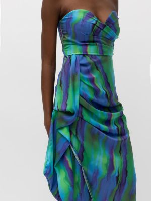 Nebula dress bluegren print MALLORY