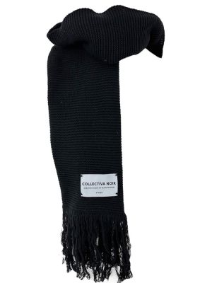 No.10 oversized scarf black COLLECTIVA NOIR