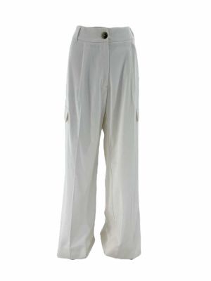 Pants with pockets white SS24.W02.02.01 CKONTOVA