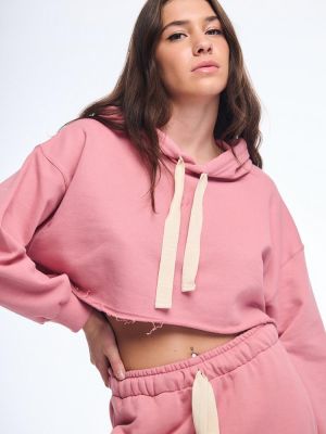 Crop hoodie pink PCP CLOTHING