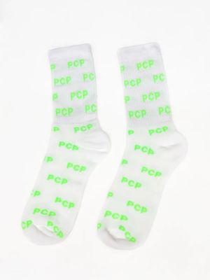 Logo fluo green socks PCP CLOTHING