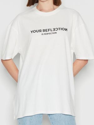 Perfect reflection white t-shirt NADIA RAPTI