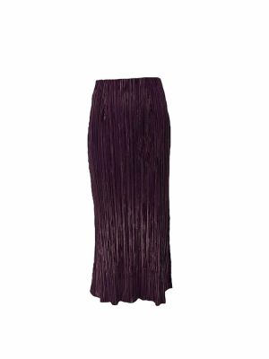 Pleated lurex skirt purple FW23.W73.07.00 CKONTOVA