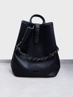 Retro chain backpack black ELENA ATHANASIOU