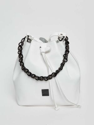 Retro chain pouch white ELENA ATHANASIOU