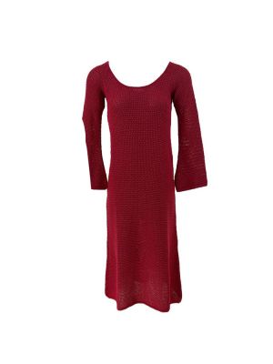 Dress maxi red S0020 COMBOS KNITWEAR