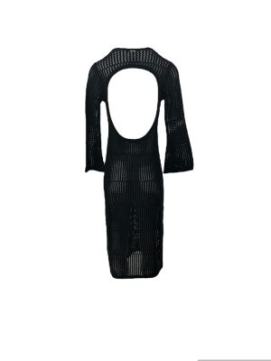 Dress maxi black S0033 COMBOS KNITWEAR