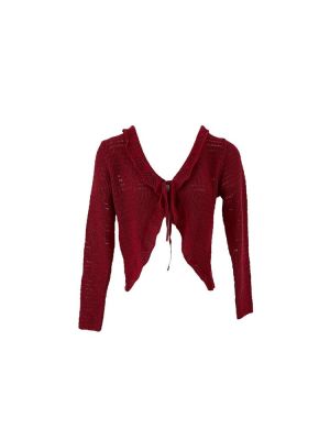 Cardigan red S0041 COMBOS KNITWEAR