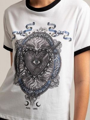 Broderie t-shirt PEACE & CHAOS