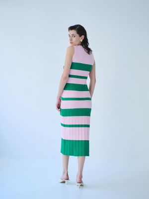 Dress stripes pink green S4TSDL0061 COMBOS KNITWEAR