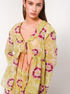Salome printed top lime tie dye SUNSET.GO