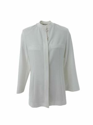 Shirt jacket white FW23.W16.02.01 CKONTOVA