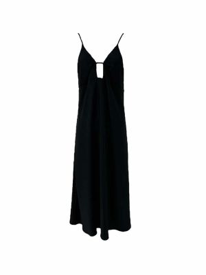 Silky strap dress black FW23.W40.00.01 CKONTOVA