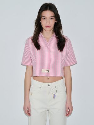 Sonia red crop shirt PCP CLOTHING