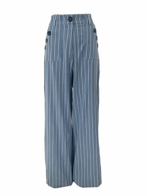 Stripe pants blue SS24.W18.06.01 CKONTOVA