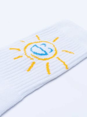 Sun smile white socks ON VACATION
