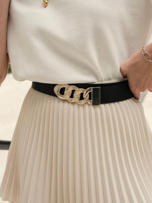 The chain black gold belt INDIVIDUAL ART LEATHER