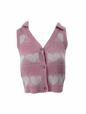Top hearts pink S4MICT0030  COMBOS KNITWEAR