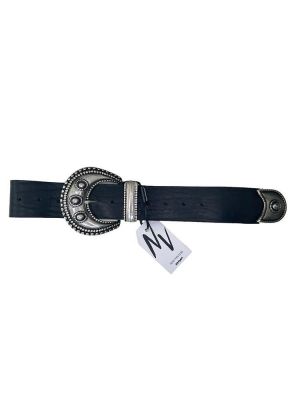 Belt black silver WB567 NINO VENTURI