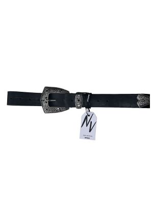 Belt black silver WB576 NINO VENTURI