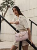 Canto al sol light pink gold bag INDIVIDUAL ART LEATHER