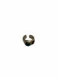 Δαχτυλίδι double gem ring green ασήμι 925 NASILIA