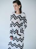 Dress maxi white S4MIDL0012 COMBOS KNITWEAR