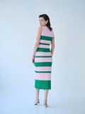 Dress stripes pink green S4TSDL0061 COMBOS KNITWEAR