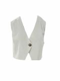Vest with button white SS24.W03.02.01 SS24.W03.02.01 CKONTOVA 