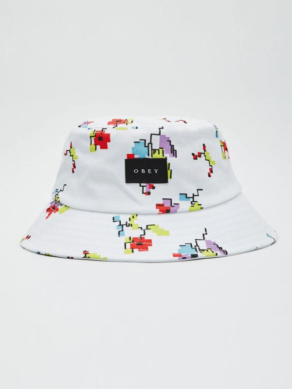 Καπέλο Digital floral white bucket OBEY